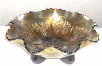 CARNIVAL  FOOTED BOWL GRAPE PATTERN