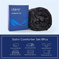 MR&HM Satin Comforter King 8 Pieces - Luxurious P
