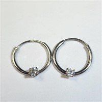 Silver CZ Earrings