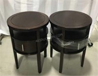2 Wood End Tables