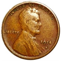 1914-S  Lincoln Wheat Penny NICELY CIRCULATED