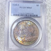 1880-S Morgan Silver Dollar PCGS - MS63