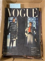 4 Vintage Vogue Magazines 1941-1946