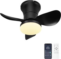 (N) Ohniyou 21 inch Ceiling Fan with Lights and Re