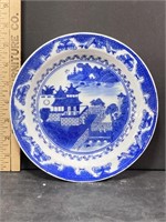 Antique Chinese Bowl, Vintage Square Dish