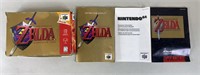Nintendo 64 The Legend Of Zelda Box & Manual+
