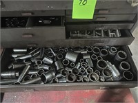 Kennedy Steel Tool Box & Asst Sockets