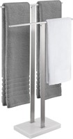 KES 2-Tier Towel Rack with Marble Base