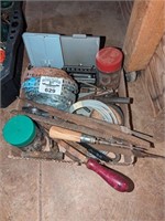 Files, Strapping, hardware, drill bit organizers