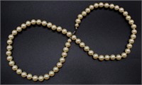 Round Form Faux Pearl Necklace