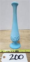 Fenton Satin Glass Bud Vase