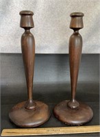 WOODEN CANDLE STICK HOLDERS