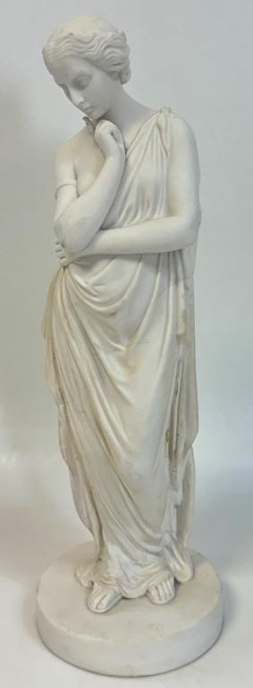 PRETTY FRENCH PARIAN WARE CLASSICAL FIGURE