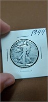 1944 silver walking liberty half dollar
