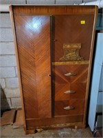 DEPRESSION ERA BACHELOR'S CHEST - VENEER -