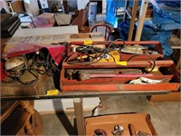 ROLLING STAND W/SOCKETS, HAMMERS, PLIERS,