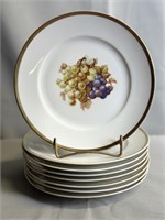 8 Porcelain Fruit Plates
