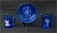 Grp 3 Shirley Temple Glass Dishes