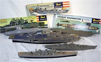Lot of 5 Plastic Ship Models