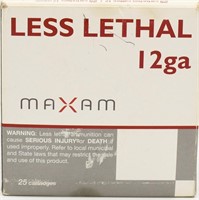 18 Rounds of Less Lethal 12 Ga Maxam Shotshells