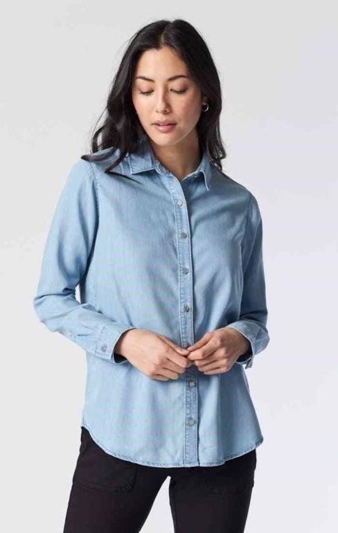 (N) Mavi Women's Shelby Light Denim Shirt