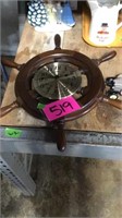 Ships wheel clock
