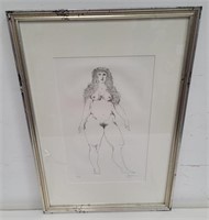 Leonard Baskin (1922-2000) framed etching