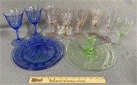 Colored Glassware Grouping