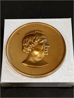 Vintage Bronze Andrew Johnson Peace medal