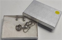 Crystal Necklace & Earring Set