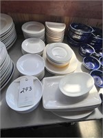 *LOT*(75PCS)ASST WHITE CHINA