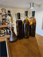 VINEGAR BOTTLES LOT