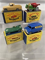 4 Boxed Early Matchbox Vehicles