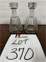 (2) Signed Baccarat Decanters