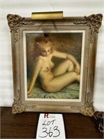 Signed Nude Oil On Canvas