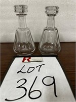 (2) Signed Baccarat Decanters