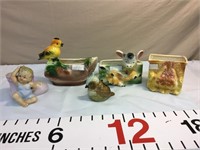 Figural pottery planters