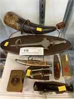 Contemporary Powderhorn, Pocket Knives, Memo Case