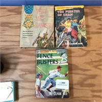 3 Vintage Mystery & Sports Hardback Books