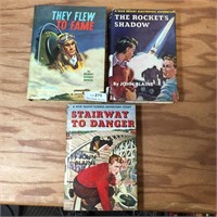 3 Vintage Mystery Hardback Books