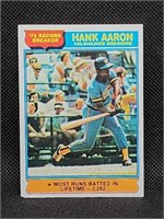 1976 Topps #1 Hank Aaron Baseball Card