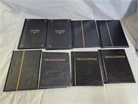 8 Coin Collector's Albums Books