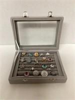Ring Jewelry Box with Fashion Rings