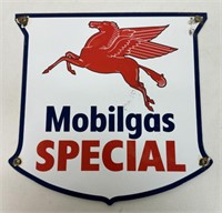 ANTIQUE PORCELAIN  MOBILGAS SIGN