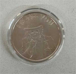 2014 1oz SILVER SHIELD "I WANT YOU" COIN