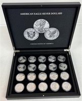 (20) AMERICAN EAGLE 1oz SILVER DOLLARS SET