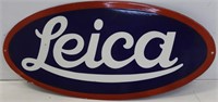 ANTIQUE PORCELAIN 30" LEICA SIGN