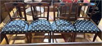 SET OF 4 INLAID DECORATOR CHAIRS W/ BEES