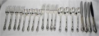 20 pcs Sterling Silver Rhapsody Flatware Set