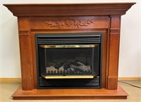 CONTEMPORARY ELECTRIC FIREPLACE AND MANTLE